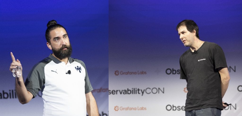 Two separate photos of ASAPP engineers Pato Arvizu (left) and Ramiro de Zavalia (right).